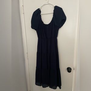 Navy blue maxi dress XL